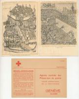 6 db RÉGI megíratlan svájci Vöröskereszt képeslap / 6 pre-1945 unused Swiss Red Cross postcards