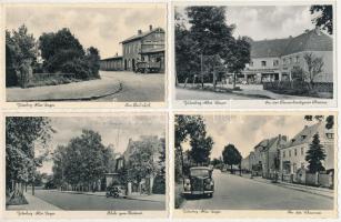 Jüterborg - 9 pre-1945 town postcards: Feldpost, Luftwaffe + So. Stpl