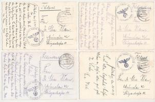 Jüterborg - 9 pre-1945 town postcards: Feldpost, Luftwaffe + So. Stpl