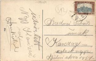 1920 Nagykanizsa, Erzsébet királyné tér, piac (kis szakadás / small tear)