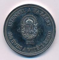 2020. "Istennel a Hazáért - 100 éves a Vitézi Rend / Vitéz Nagybányai Horthy Miklós 1868-1956" kétoldalas, ezüstözött fém emlékérem (42,5mm) T:AU