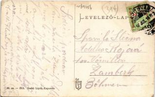 1916 Kaposvár, M. kir. állami elemi iskola. Szabó Lipót kiadása (EK)