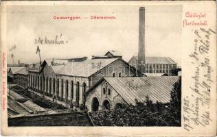 1905 Hatvan, Cukorgyár, gőzmalom. Hoffmann M. L. kiadása (fa)