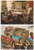 42 db MODERN magyar népviselet képeslap / 42 modern Hungarian folk costumes postcards