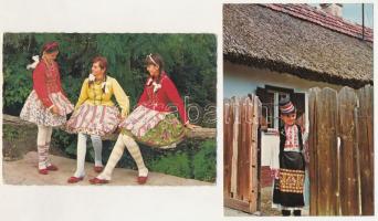 42 db MODERN magyar népviselet képeslap / 42 modern Hungarian folk costumes postcards