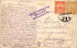 1915 Szolnok, Szapáry utca, zsinagóga, Szigeti Henrik üzlete. Gettler József kiadása (EK)