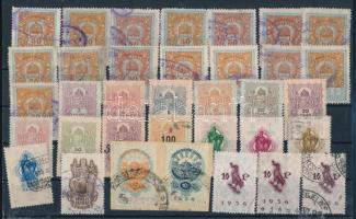 1921-1938 35 db adó- és illetékbélyeg