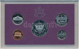 Amerikai Egyesült Államok 1991S 1c-1/2$ (5xklf) forgalmi sor műanyag dísztokban T:PP
USA 1991S 1c-1...