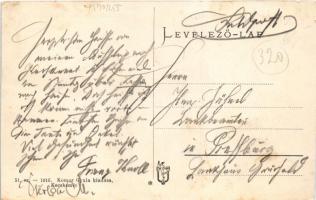 Kecskemét, Cigányváros, cigányok és K.u.K. katonák. Komor Gyula kiadása (vágott / cut)