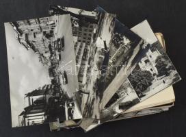100 db MODERN fekete-fehér magyarországi város képeslap / 100 modern black and white Hungarian town postcards