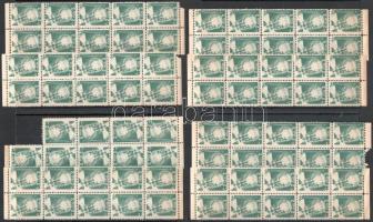 1936 Ut Regnet 79 db 2f adomány bélyeg, tömbökben