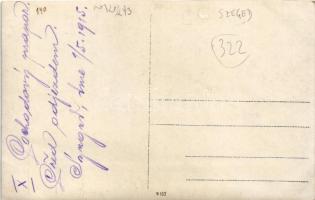 1915 Szeged, K.u.K. katonák a laktanya udvarán. photo (EK)