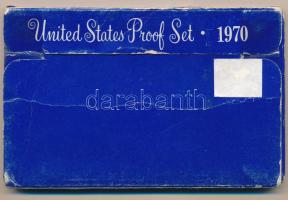 Amerikai Egyesült Államok 1970S. 1c-1/2$ (5xklf) műanyag tokban, tanúsítvánnyal T:AU (eredetileg PP)...