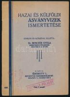 1936 Hazai és külföldi ásványvizek ismertetése, Édeskuty Ásványvíz Kereskedelmi Rt. kiadása, rendkívül dekoratív képes és rajzos tartalommal, tiszteletpéldán, 16p