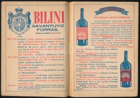 1936 Hazai és külföldi ásványvizek ismertetése, Édeskuty Ásványvíz Kereskedelmi Rt. kiadása, rendkív...