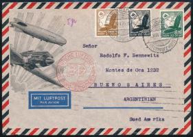 1935 Légi levél 175 Pfg bérmentesítéssel, "WILDBAD (Schwarzwald)" - Buenos Aires