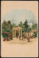 cca 1890 Bilin-Sauerbrunn (Bilina-Csehország) gyógyvíz és szanatórium ismertető füzete, gyógyvízisme...