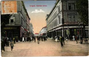 Szeged, Kárász utca, Aigner József üzlete, Divatáruház a Kék Csillaghoz. Glass és Tuschner kiadása (fa)