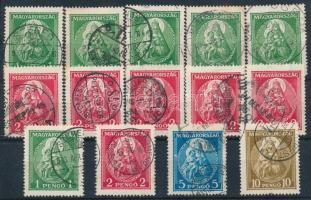 1932 Nagy Madonna sor + 5 db 1P és 5 db 2P