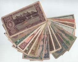 Vegyes, 17db-os magyar bankjegy tétel, benne: 1920. 1K-20K (5xklf) + 1936-1946. 10P-1.000.000.000P (...