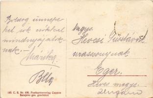 Zvornik, Hadzi Mahmud Dzamija mit einem alten Haus / street view with mosque (Rb)