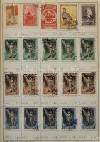 Kb 4.500-5.000 db bélyeg 7 db cserefüzetben, benne Szovjetunió, Németország, Románia