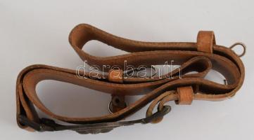 "Jó munkát!" cserkész övcsat, bőr szíjon, d: 5,5 cm