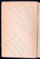 Szederkényi Anna: Amíg ?egy asszony eljut odáig, Laterna Magica. DEDIKÁLT! [Bp., én., Singer és Wolfner], 5-270+2+43+1 p. Kiadói aranyozott egészvászon-kötés, kopott borítóval, sérült gerinccel, hiányzó címlappal, az utolsó lap kijár, firkákkal.