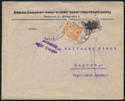 1920 Levél 60f bérmentesítéssel Zágrábba