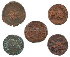 Római Birodalom vegyes 5db-os bronz egyiptomi érmetétel T:VF,F Roman Empire 5pcs mixed Egyptian bronze coin lot C:VF,F