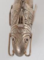 Halfigura, filigrán ezüst (Ag) psumintartó, mozgatható testtel. Antik, orosz, IX mesterjeggyel. h: 1...