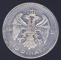 Jugoszlávia 1931. 10D Ag I.Sándor T:2