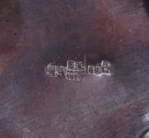 Fűszertartó, kanállal Dávid csillagos díszítéssel, zománc berakással. Ezüst (Ag) antik, orosz, jelze...