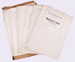 A népfajok Magyarországon című dolgozat térkép-mellékletei. Tervezete: Balogh Pál. Rajzolta: Proff K...