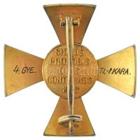 1935-1945. "A Magyar Érdemkereszt III. osztálya" aranyozott és zománcozott bronz kitünteté...