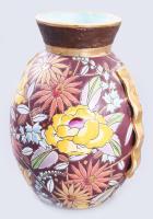 Virágos art deco Mikado váza Boch &amp; Fréres, Belgium cca 1920. Dekorterv: Raymond Chevallier....