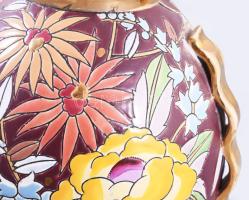 Virágos art deco Mikado váza Boch &amp; Fréres, Belgium cca 1920. Dekorterv: Raymond Chevallier....