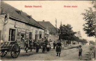 Pásztó, Fő utca, Klein Gyula, W. Ferenc üzlete. Bleyer József fényképész kiadása 682. (EK)