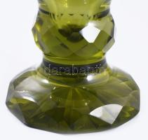 Szabadkőműves kehely. Formába öntött, csiszolt, szabadkőműves szimbólumokkal díszített. Kristály. XI...