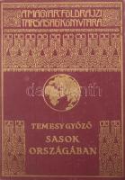 Temesy Győző (1887-1977): Sasok országában. 45 képpel és 12 térképvázlattal. Magyar Földrajzi Társaság Könyvtára. Bp.,[1939], Franklin, 209+1 p.+12 (fekete-fehér képtáblák) t. Kiadói dúsan aranyozott egészvászon sorozatkötésben, kopottas állapotban.