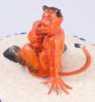 Villeroy &amp; Boch bólés készlet plasztikus ördög-figurás díszítéssel. Art deco, ca 1920.. Kíná...