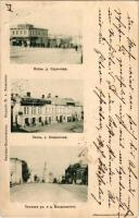 1902 Ivanovo, Ivanovo-Voznesensk; street view, church, shops (EK)