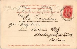 1902 Ivanovo, Ivanovo-Voznesensk; street view, church, shops (EK)