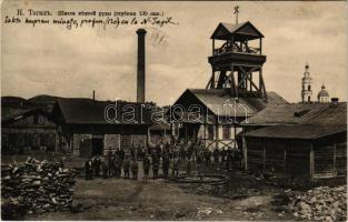 1912 Nizhny Tagil, Copper ore mine, miners