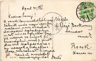 1911 Hajolni vagy törni. Osztrák-magyar katonai művészlap. Báró Barkóczy Sándor (1857-1925) miniszte...