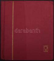 NSZK összeállítás a 80-90-es évekből Leuchtturm albumlapokon, Schaubek rugós borítóval, benne bélyeg...