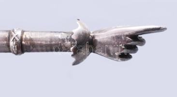 Tóramutató antik orosz ezüst (Ag) 1844. Jelzett Sazikov mesterjegy. AK Andrej Kowalskij igazolójeggy...