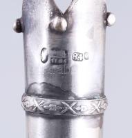 Tóramutató antik orosz ezüst (Ag) 1785. Jelzett AD mesterjegy. szodalit köves berakással. 43 cm , 14...