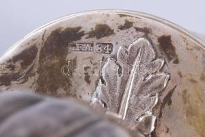 Megilla. Eszter tekercs tartó / Tóratekercstartó antik orosz ezüst ca 1840. Szentpétervár IFA mester...