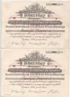 1926. Orosháza "Orosházi Kisbirtokosok Kereskedelmi Részvénytársasága" névre szóló részvén...